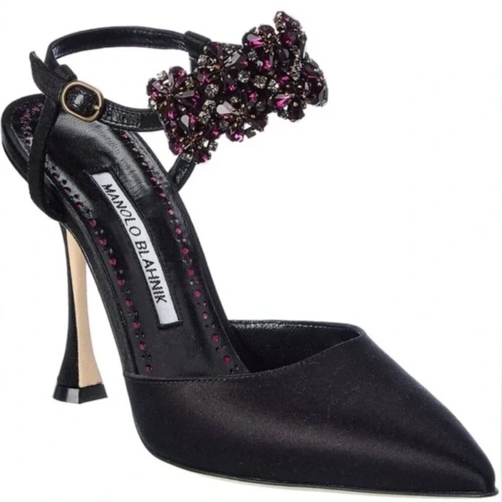 Manolo Blahnik Mabina 105 Satin Pump